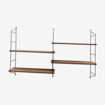 Étagère double murale String années 60