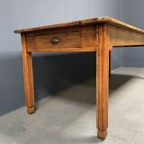 Large oak farmhouse table from France, early 1900s