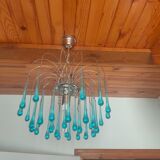 Lustre gouttes d'eau bleu