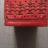 Red glazed ceramic vase - Aldo Londi for Bitossi - 1960s