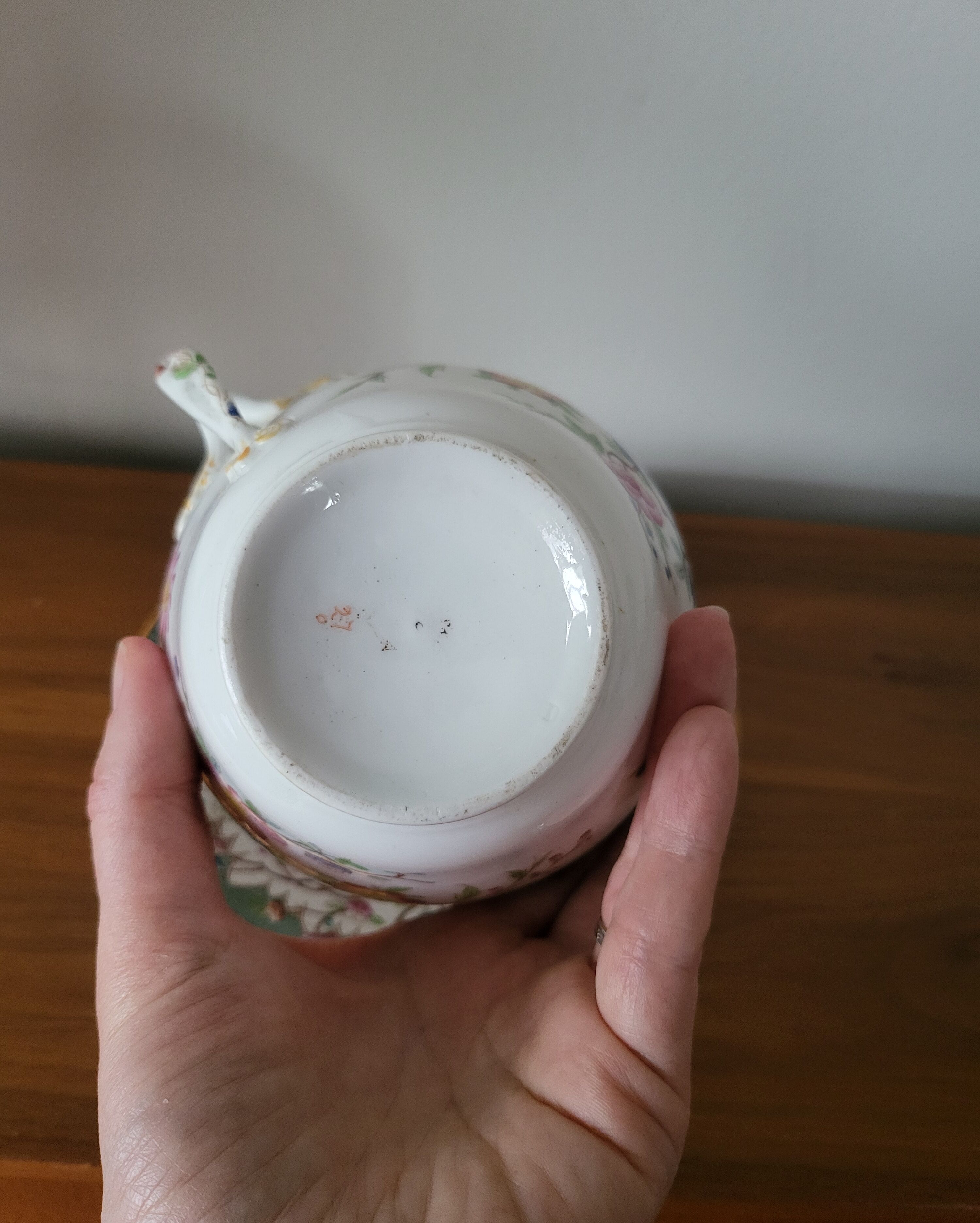 Large Tea or Chocolate Cup in Porcelain VPF Minton Decor