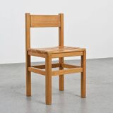 Set of three chairs and two stools Maison Regain, circa 1970