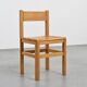 Set of three chairs and two stools Maison Regain, circa 1970