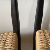 Paire de chaises cordées