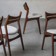 Set of 4 dining chairs ‘model 310’ by Erik Buch for Chr. Christensens Møbelfabrik, Danish design, 60
