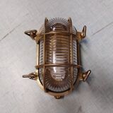 Brass marine corridor wall light