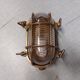 Brass marine corridor wall light