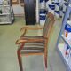 Fauteuil bridge Art Déco années 1930 en velours multicolore et structure bois