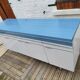 Kitchen cabinet in blue formica 4 doors 4 drawers