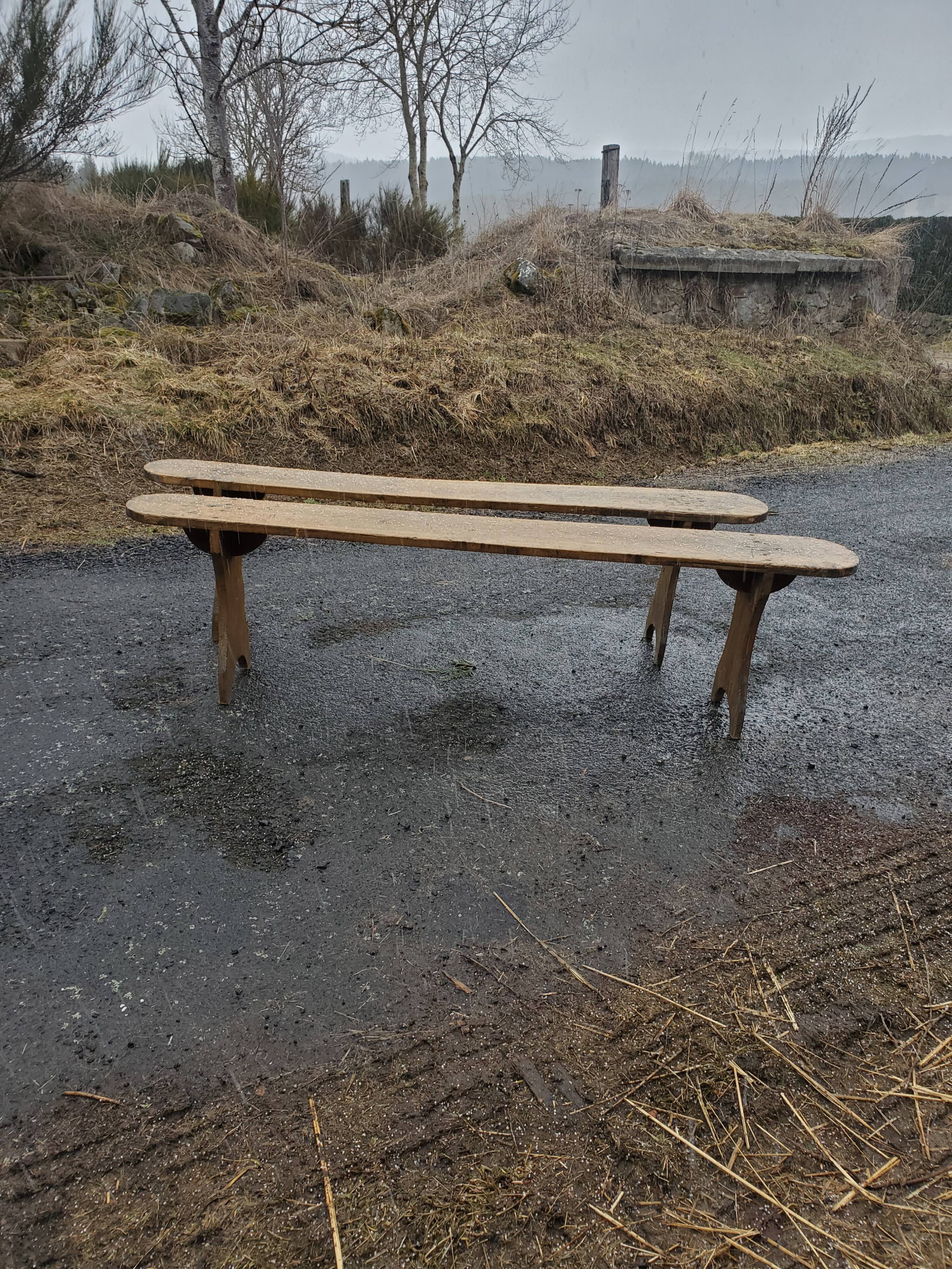 Walnut farmhouse table