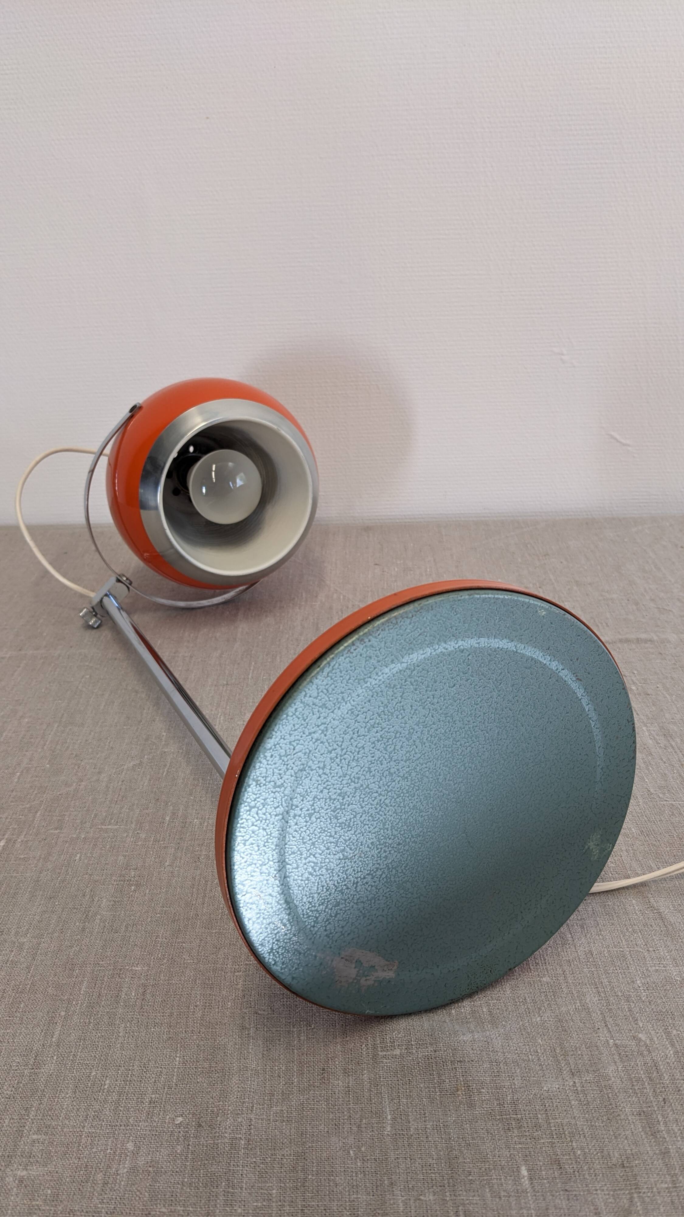 Space Age "Eye Ball" Lamp, 60s-70s