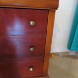 3-drawer chest of drawers with ogee - Louis Philippe style - 80s