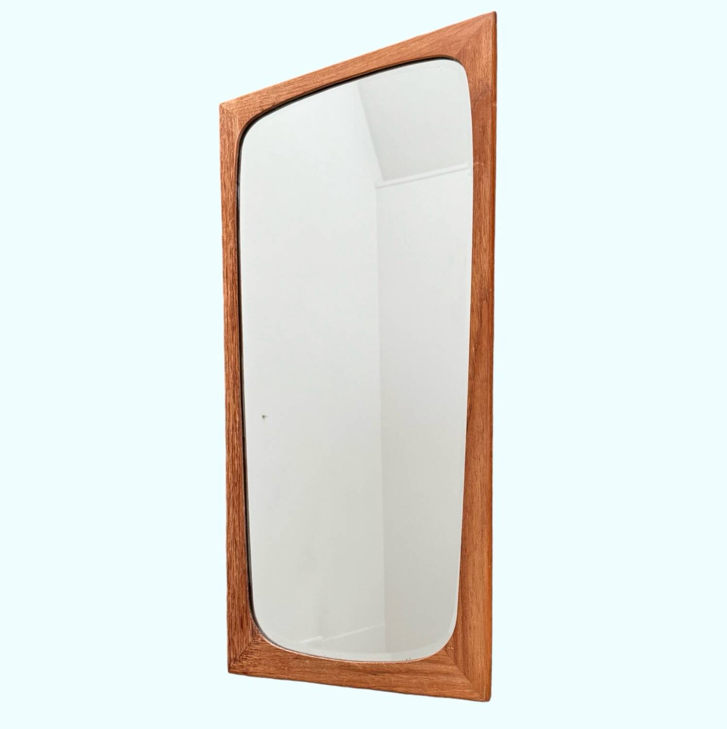 Vintage Scandinavian mirror, beveled glass