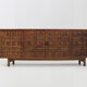 Vintage Spanish brutalist sideboard credenza 1970s