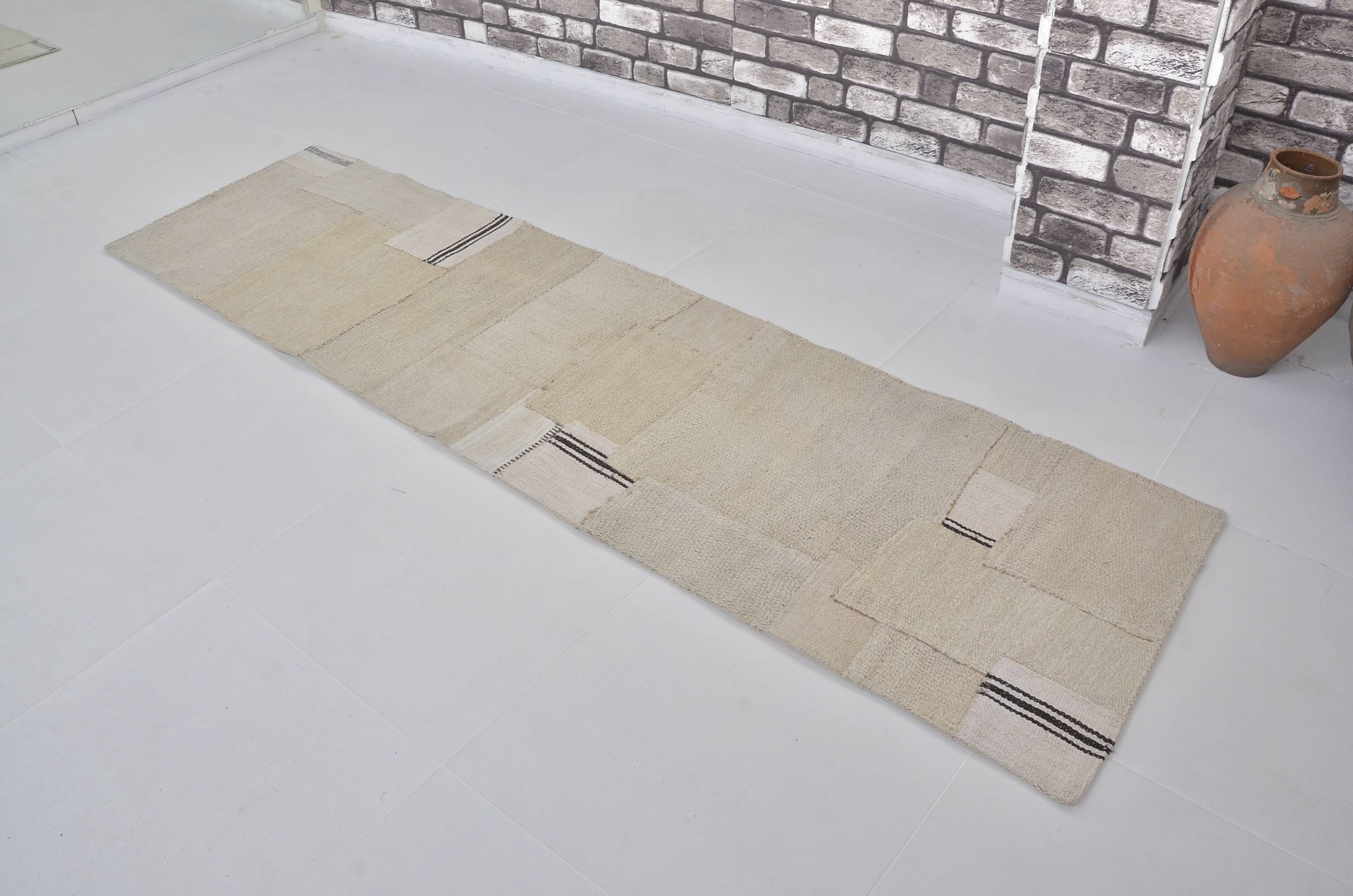 Vintage Anatolian Hemp Kilim Runner sku3844