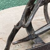 Riveted wrought iron cage suspension