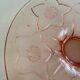 Plate in rosaline - floral patterns