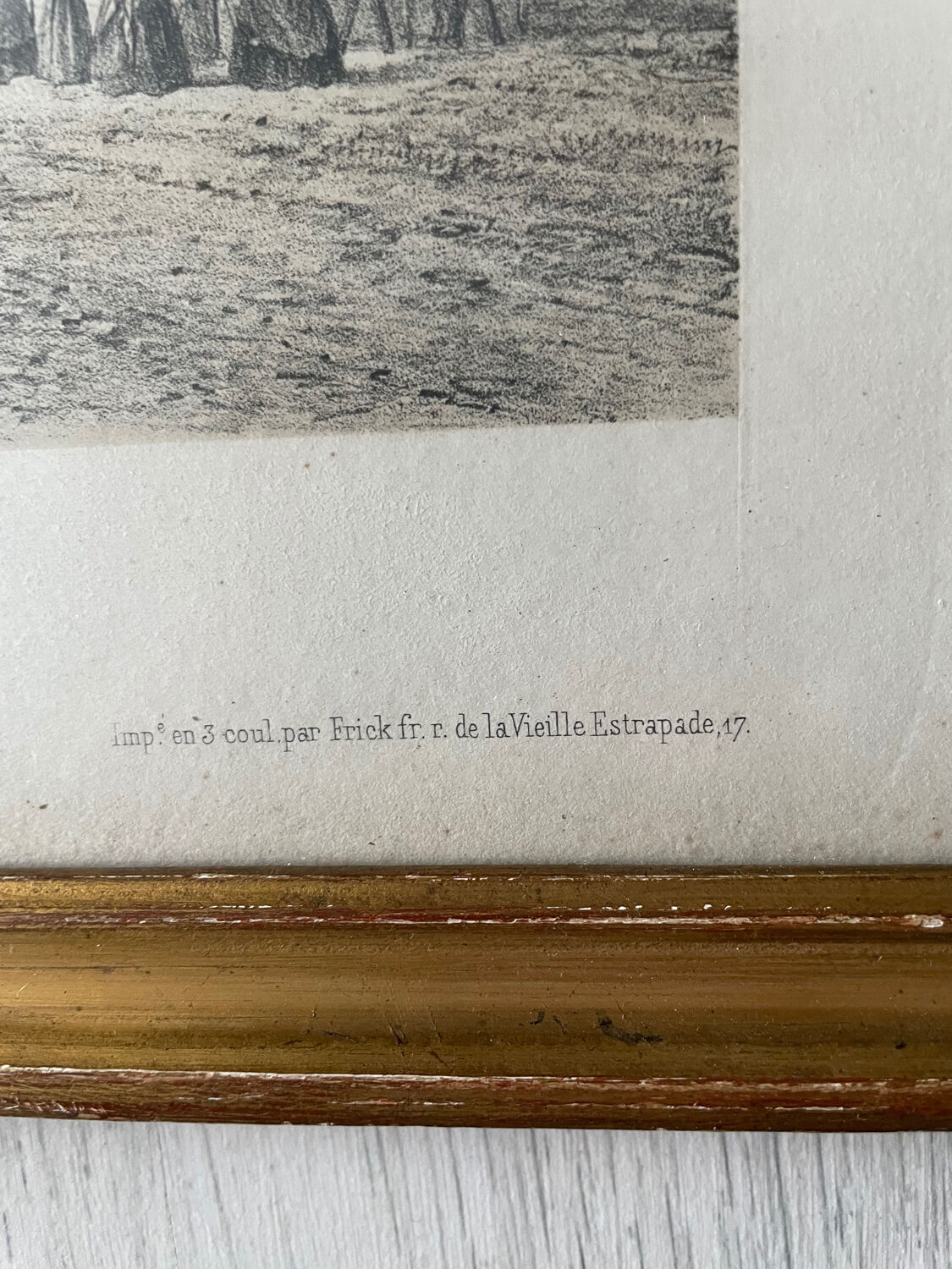 Ancient lithograph