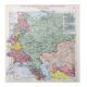 Vintage USSR and Finland map 43x43cm from 1950