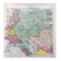 Vintage USSR and Finland map 43x43cm from 1950