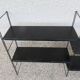 Etagère string, modulable en métal laqué noir années 50/60