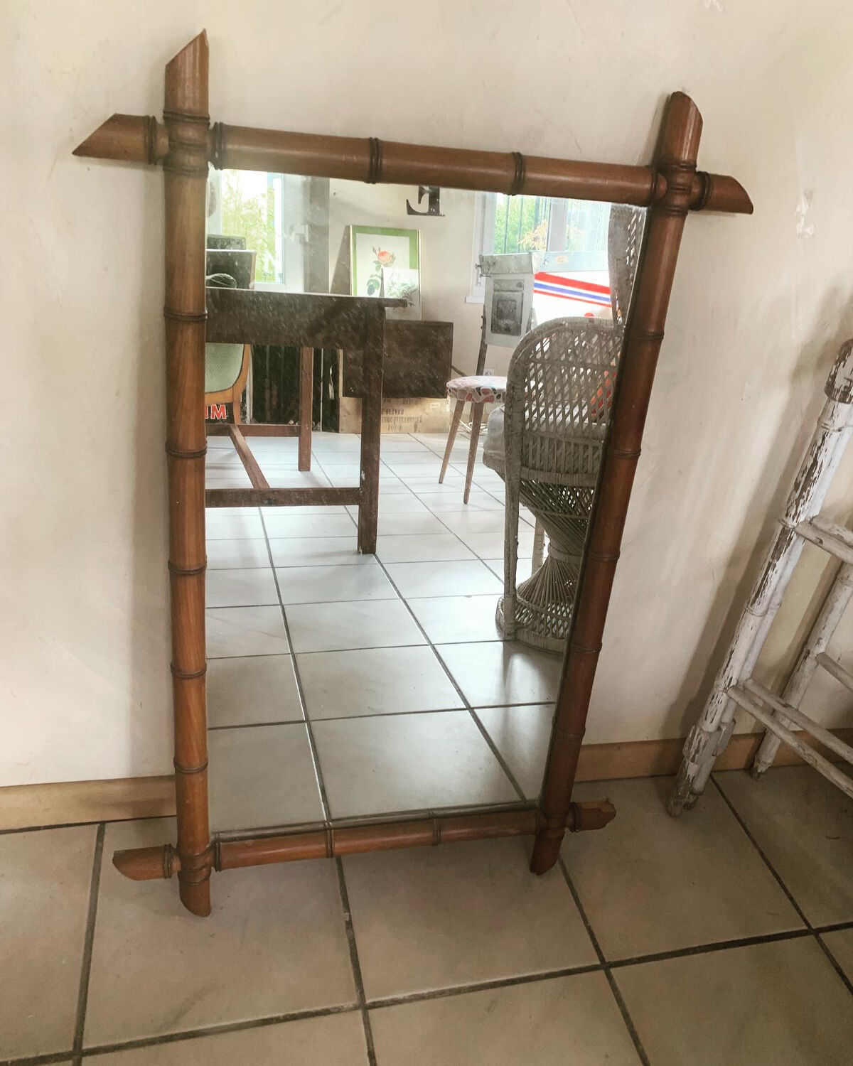 Bamboo mirror 98x65