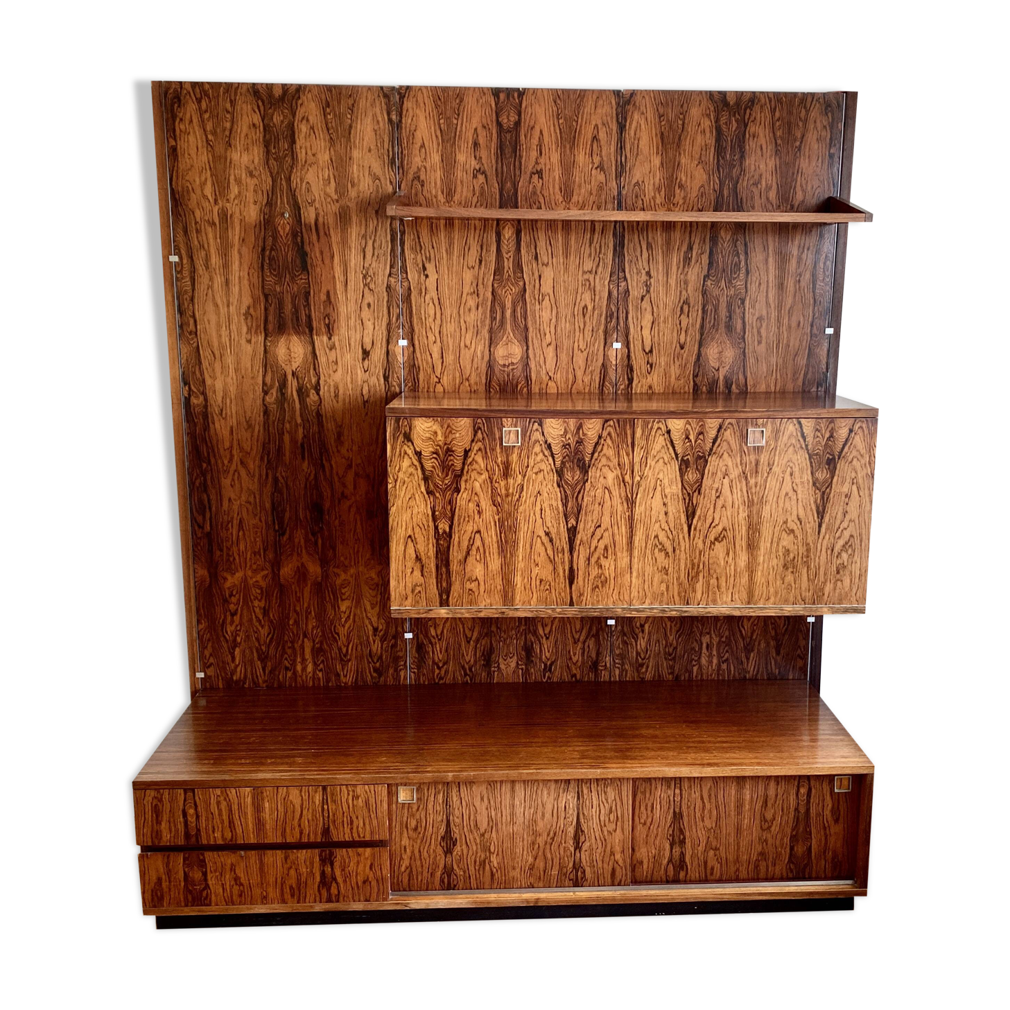 Modular Bookcase A System By Louis Paolozzi In Rio Rosewood -