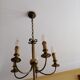 chandelier 5 branches brass