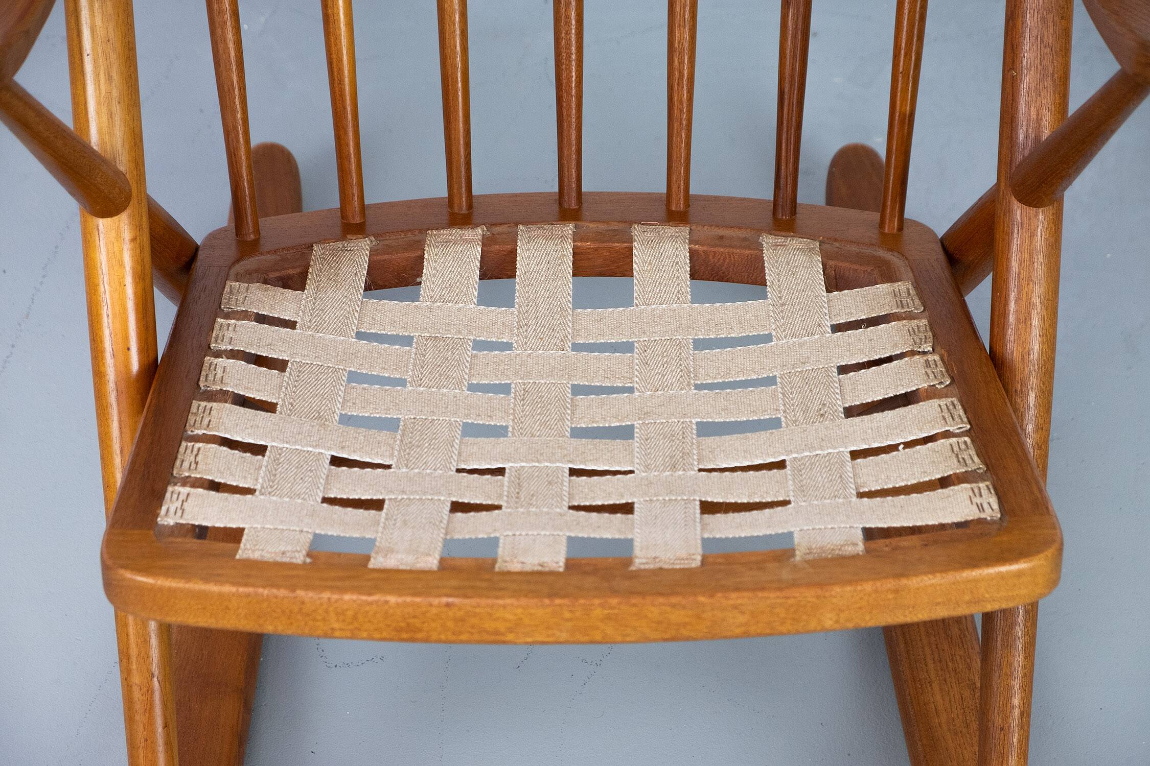Midcentury Teak Rocking Chair by Frank Reenskaug for Bramin, 1960s