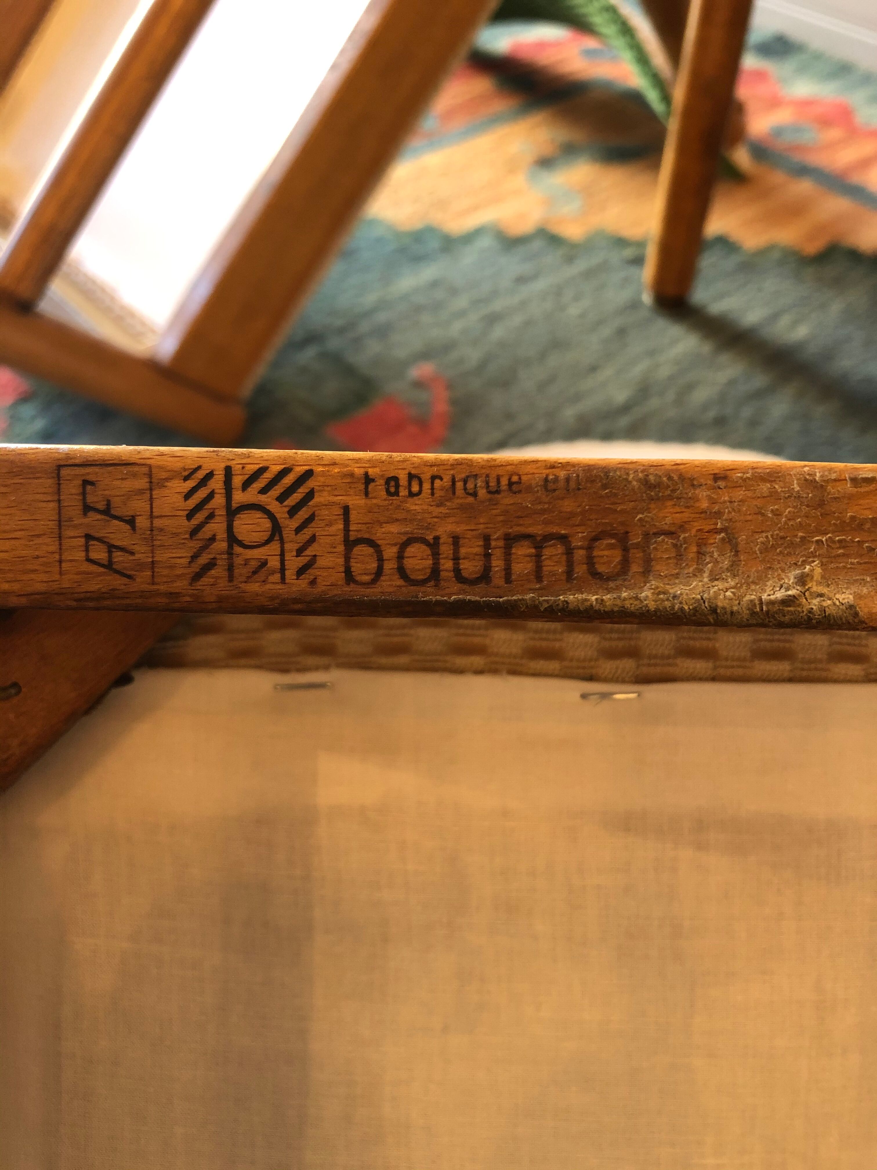 4 vintage Baumann chairs