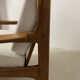 Danish teak armchair and ottoman, 1960s