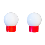 Pair of globe lamps year 70s
