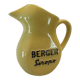 Old yellow pitcher anisette berger syrups, vintage bistro decoration