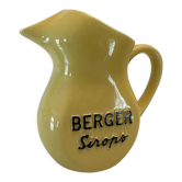 Ancien pichet jaune anisette berger sirops, déco bistrot vintage