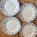 Luneville earthenware plates from 1890