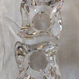 Pair of Villeroy and Boch crystal candle holders