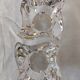 Paire de bougeoirs en cristal Villeroy et Boch