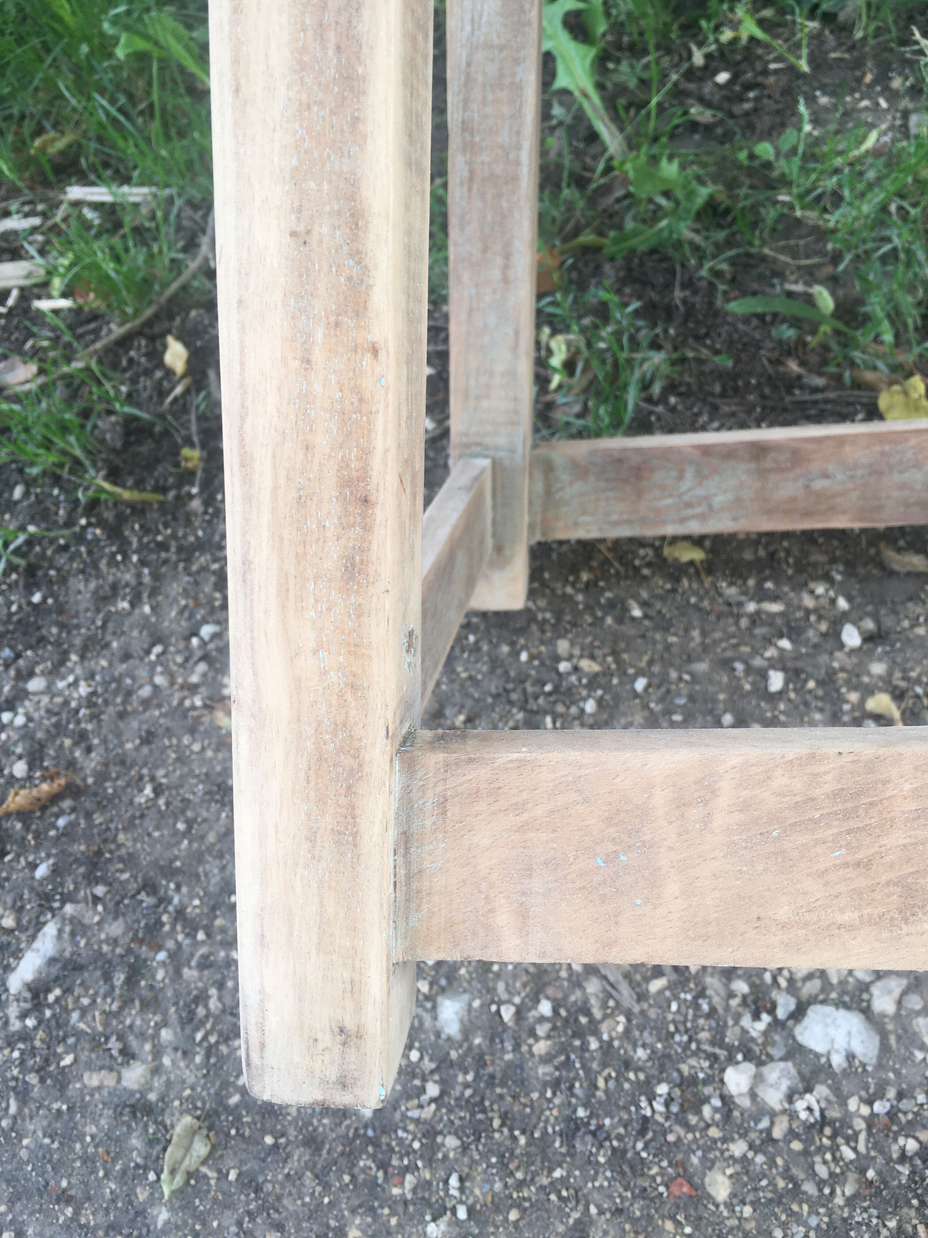 Wooden workshop stool