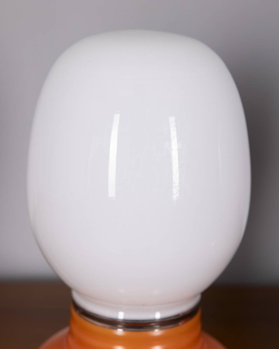 Vintage Italian Glass Table Lamps, 1970s, Set of 2