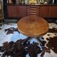Table basse ovale Baumann en teck 1950s vintage