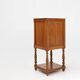 Art Deco Nightstand in Oak with Carrara Marble Top, France 1930s