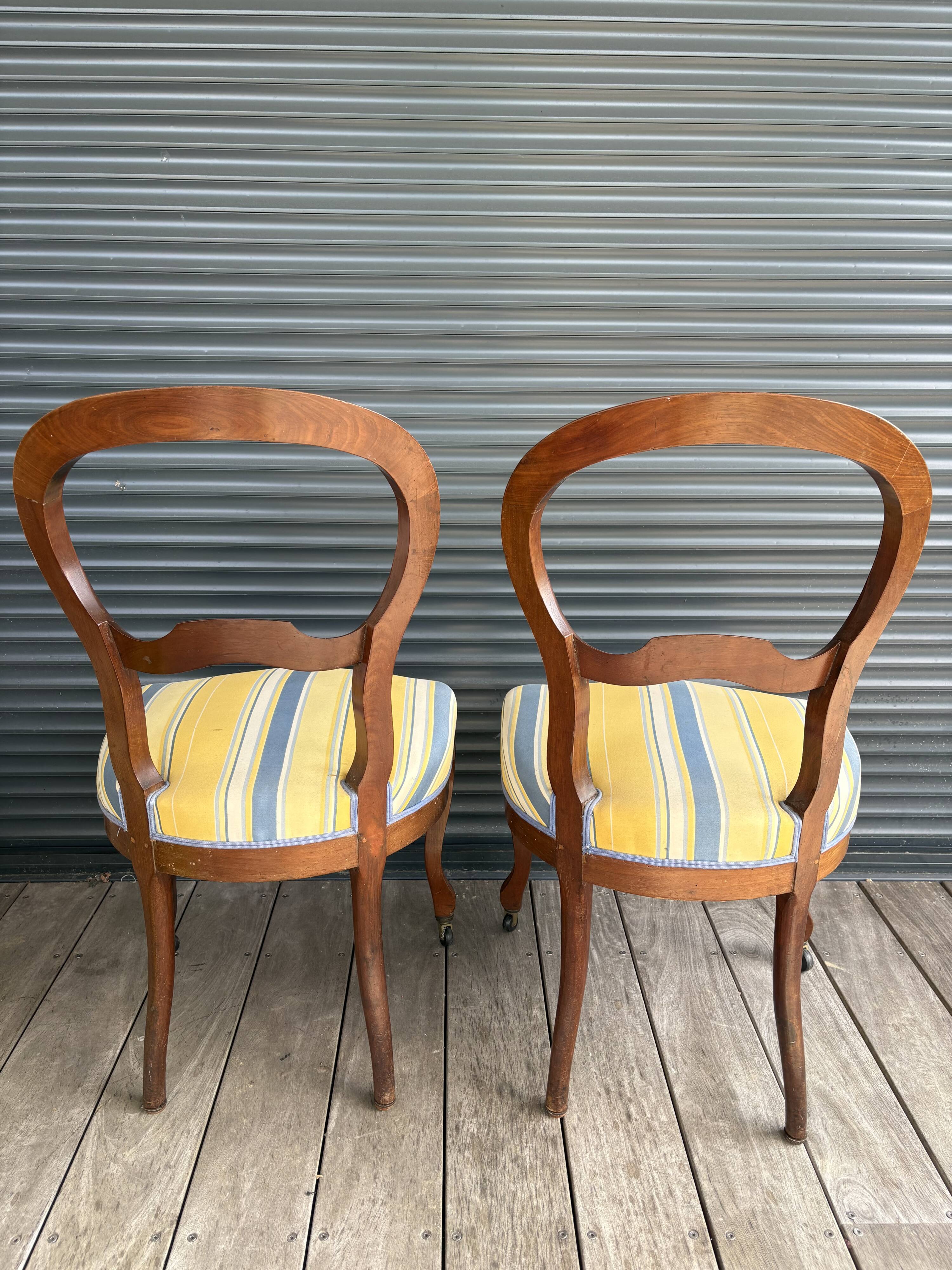 Paire de chaises Louis Philippe