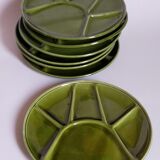 Seven vintage niderviller ceramic plates