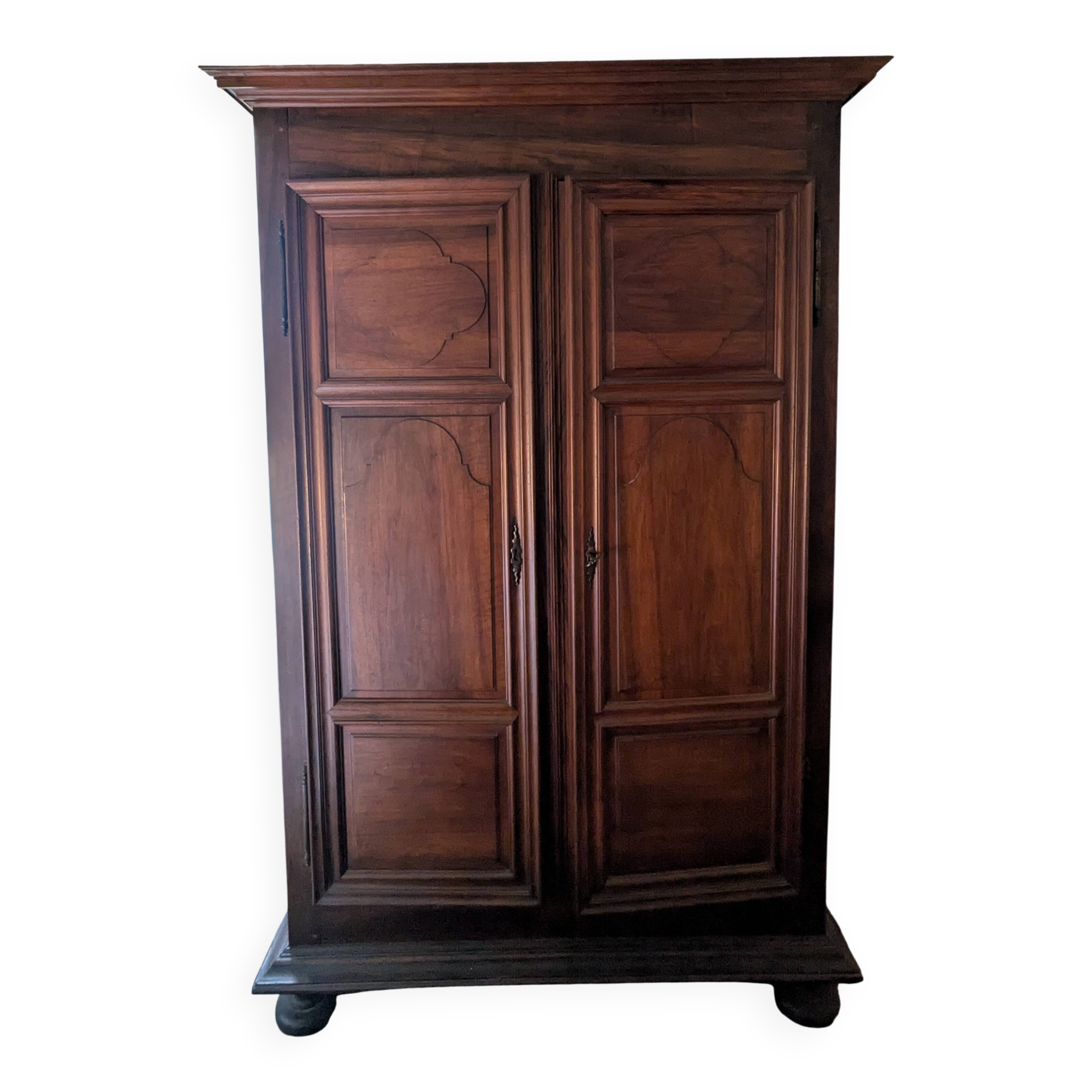 Large French provincial wardrobe in Louis XV style