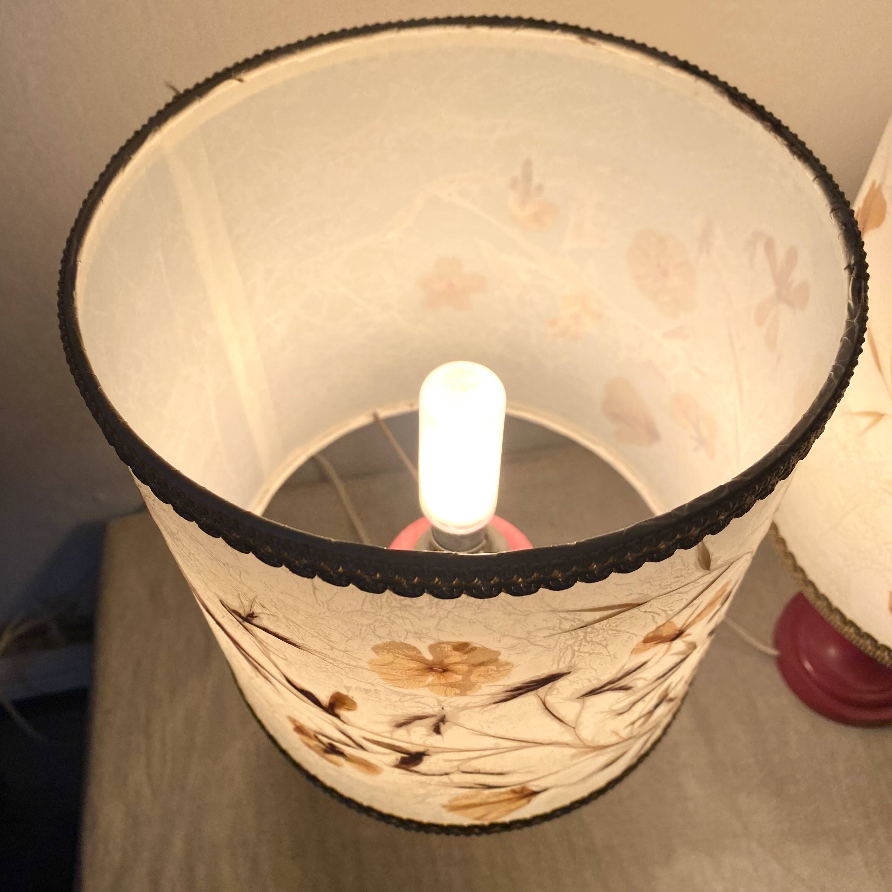 Pair of vintage bedside lamps