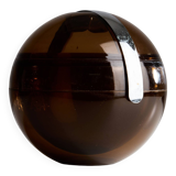 Glacière en forme de boule fumée par Paolo Tilche pour Guzzini, Italie, années 1980