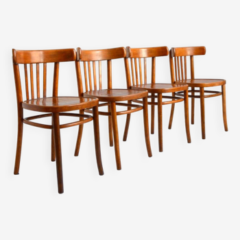4 chaises bistrot Thonet 1950s