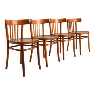 4 chaises bistrot Thonet 1950s