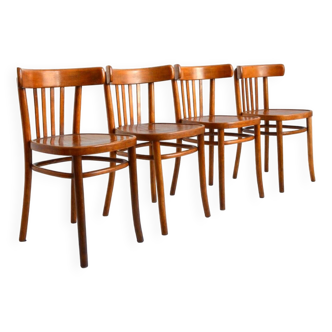 4 Thonet bistro chairs 1950s