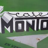 Café Montoux enameled plate